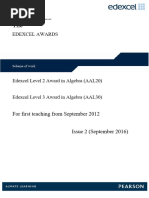 Awards Scheme of Work Algebra Issue2