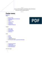 Footer Menu