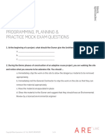 Programming Planning and Practice Mock Exam