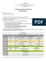 Cronograma Pruebas de Verificación 2024