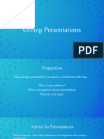 Giving Presentations 1
