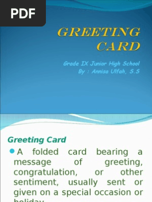 Greeting Card