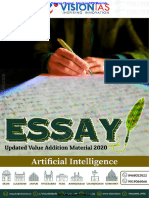 Vision VAM 2020 (Essay) Artificial Intelligence