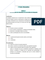 Práticas Velocidade e Aceleração Ii