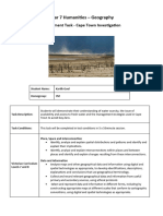 Year 7assessment Task - Cape Town Water Crisis Masterclass