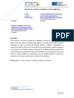 Inteligencia Artificial para La Escritura Académica en Investigación