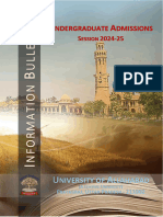 Ndergraduate Dmissions: Niversity of Llahabad