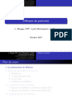 Diffusion de Particules: L. Menguy, PSI, Lyc Ee Montesquieu, Le Mans