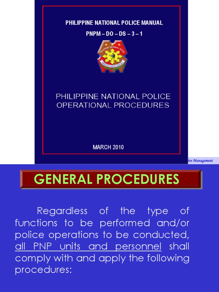 Police Operational Procedures PDF Arrest Search Warrant