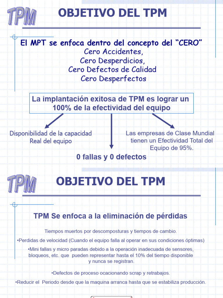 Objetivo TPM | PDF