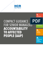 Compact Guidance For Senior Managers Accountability To Affected People (Aap) (2020)