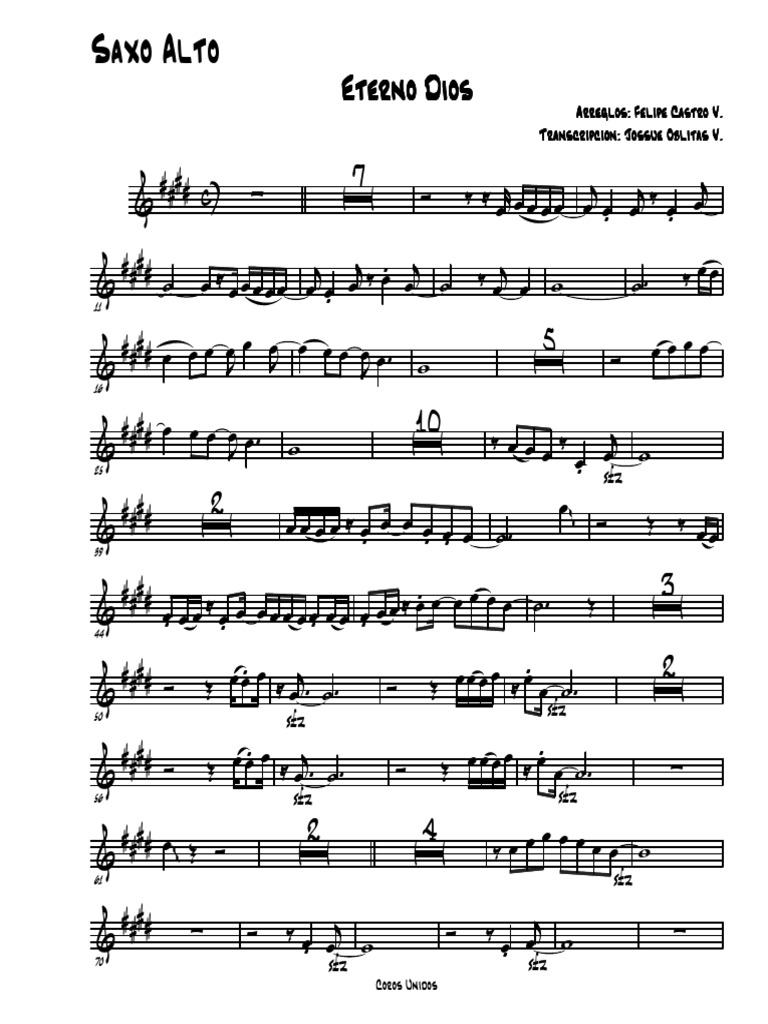 Eterno dios saxo alto pdf