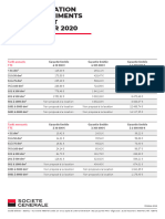 Tarifs de Location Des Compartiments Coffre Fort 2020