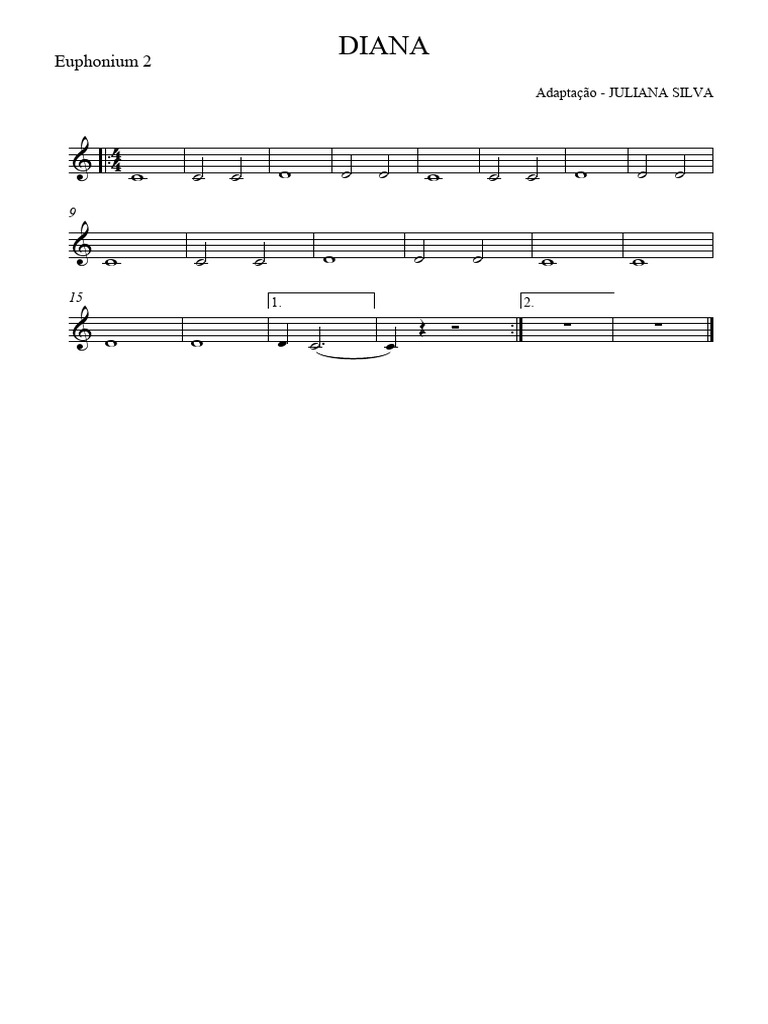 Euphonium 2 Sheet Music Adaptation Pdf