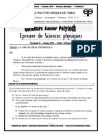 EPREUVE PHYSIQUE TLE JP 2019