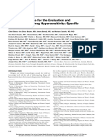 2020 Practical Guidance For The Evaluation and Management of Drug Hypersensitivity - Specific Drugs