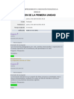 TALLER DE EMPRENDIMIENTO E INNOVACIÓN PEDAGÓGICA-A SEMANA 08 EXAMEN DE LA PRIMERA UNIDAD