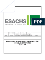 Pesst-008 Procedimiento Seguro de Conduccion 2016