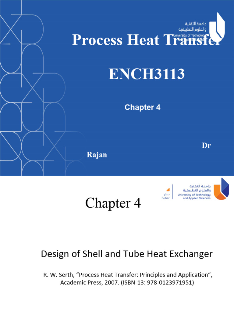 Chapter 4 STHE UTAS | PDF | Heat Transfer | Heat Exchanger