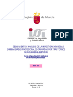 Seguimiento y Análisis de La Investigación de Las Enfermedades Profesionales Causadas Por Trastornos Músculo Esqueléticos