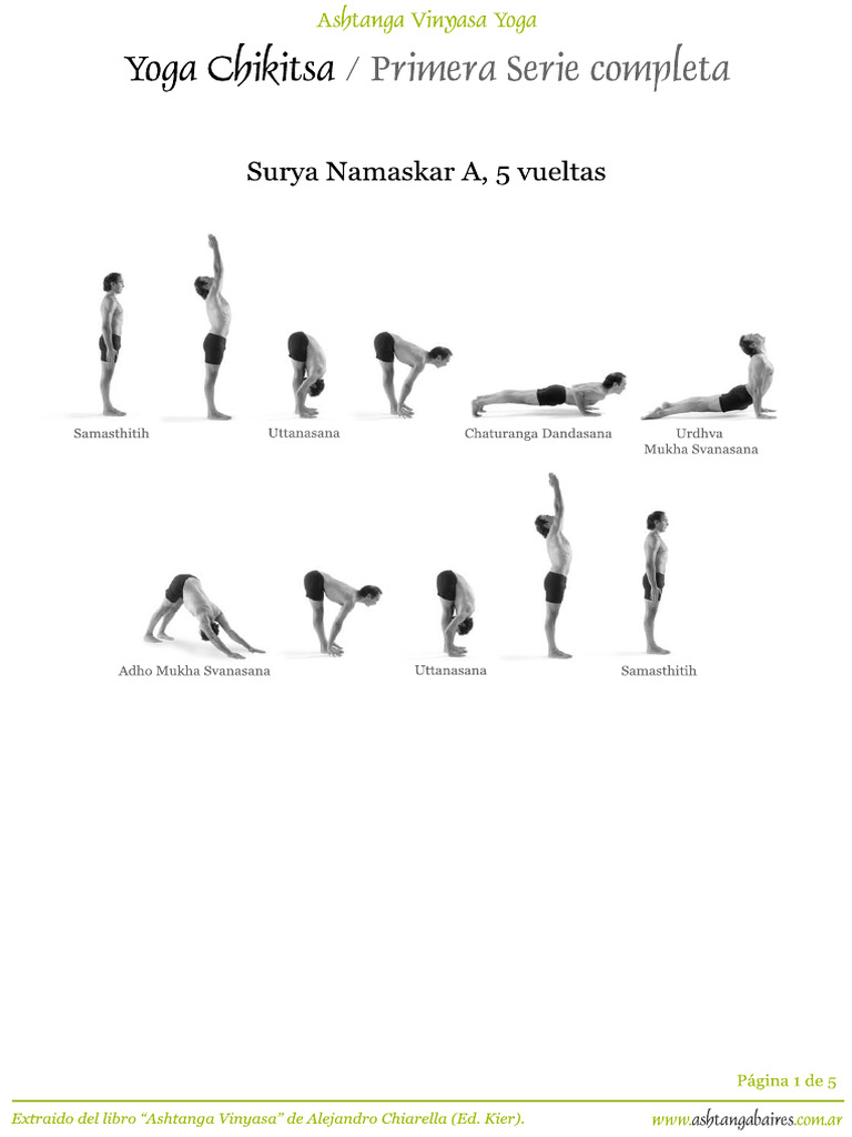 Ashtanga Yoga Primera Serie Completa | PDF | Hindu Prayer And ...