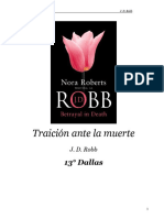 J. D Robb - 13 - Eve Dallas - Traición Ante La Muerte