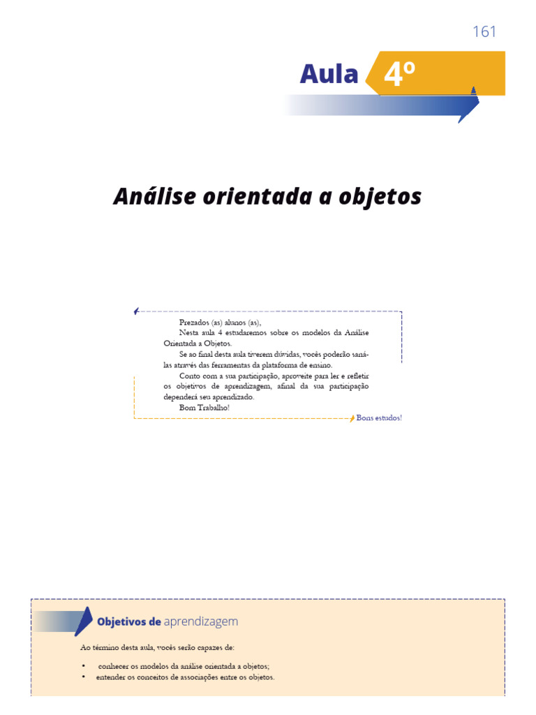 Modelos da Análise Orientada a Objetos | PDF | Classe (programação de ...