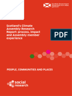 Scotlands Climate Assembly Research Report Process Impact Assembly Member Experience