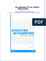 Direccion De Marketing 15A Ed Edition Philip Kotler download 2024 full chapter