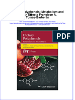 Dietary Polyphenols Metabolism And Health E%Ef%Ac%80Ects Francisco A Tomas Barberan download 2024 full chapter
