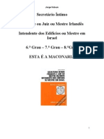 Maçonaria - Secretário Íntimo - 6º Grau - 7º Grau - 8º Grau - Jorge Adoum