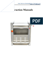 Meat Peeling Machine Instruction Manuals