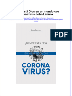 Donde Esta Dios En Un Mundo Con Coronavirus John Lennox download 2024 full chapter
