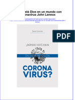 Donde Esta Dios en Un Mundo Con Coronavirus John Lennox Download 2024 Full Chapter