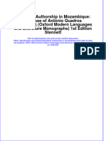 Dissident Authorship in Mozambique: The Case of António Quadros (1933-1994) (Oxford Modern Languages and Literature Monographs) 1st Edition Stennett