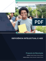 Deficiência Intelectual E Aee: Proposta de Resolução