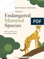 Environmental Science Activities For Middle School - Endangered Mammal Species - by Slidesgo