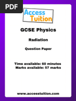 AQA GCSE Physics - Radiation QP