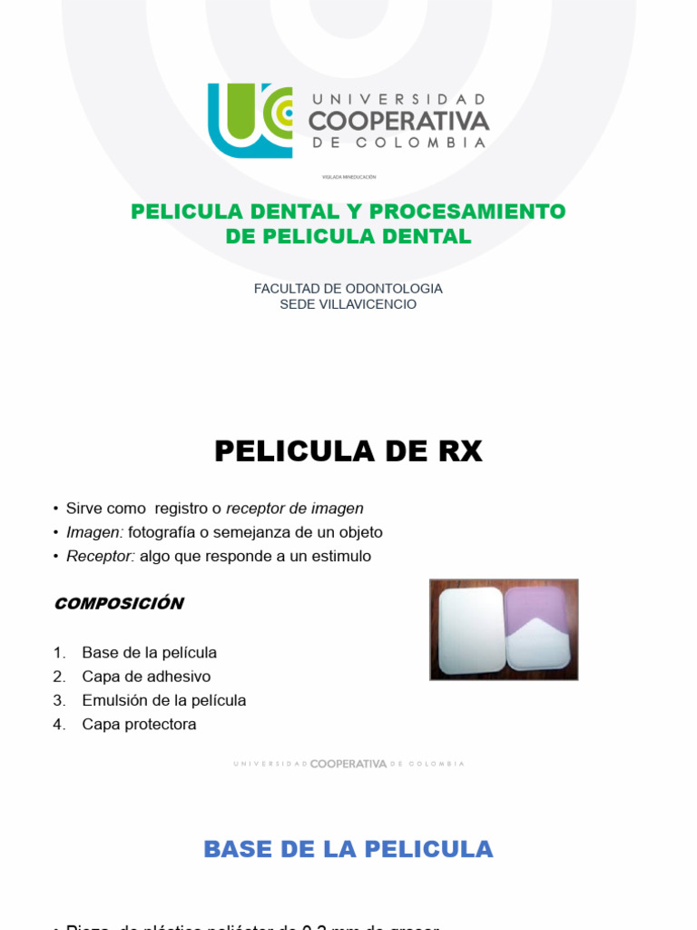 Procesamiento de Película Dental RX | PDF | Rayo X | Emulsión