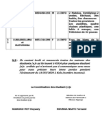 Vu Et Approuvé Par Le Président Et Porte-Parole Des Étudiant (E) S Ministre de Justice Et Défense de l'ISTA/GM À Mbanza-Ngungu