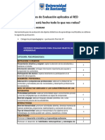 Evaluacion de Que Esta Hecho Todo Lo Que Nos Rodea