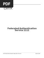 Federated Authentication Service 2112