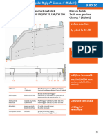 Placare Dublă 2x20 MM Grosime Glasroc F (Ridurit) Tencuială Uscată Pe Structură Metalică Independentă UW/CW 50, UW/CW 75, UW/CW 100