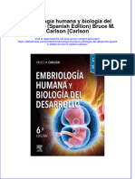 Embriologia Humana Y Biologia Del Desarrollo Spanish Edition Bruce M Carlson Carlson Download 2024 Full Chapter