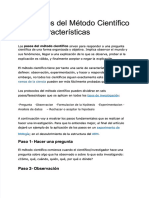 PDF Los Pasos Del Metodo Cientifico y Sus Caracteristicas - Compress
