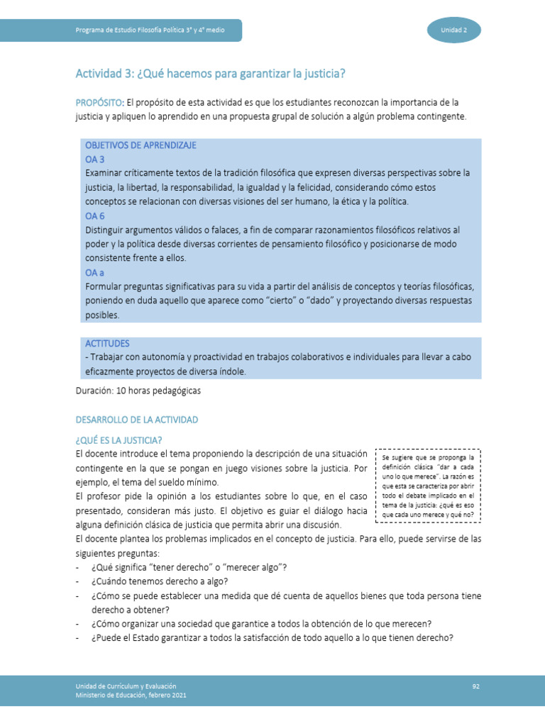 Actividad de Valor Justicia | Descargar gratis PDF | Justicia | Crimen ...