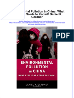 Environmental Pollution in China What Everyone Needs To Know Daniel K Gardner Download 2024 Full Chapter