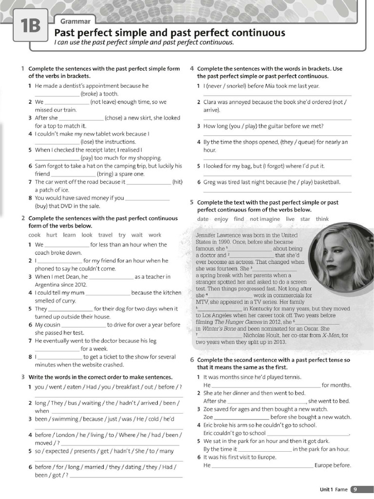 Past Perfect Simple and Continuous Practice | PDF