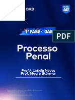 Processo Penal _ Pdf de conteúdo 40° Exame