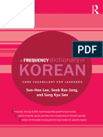 Korean Frequency Dictionary